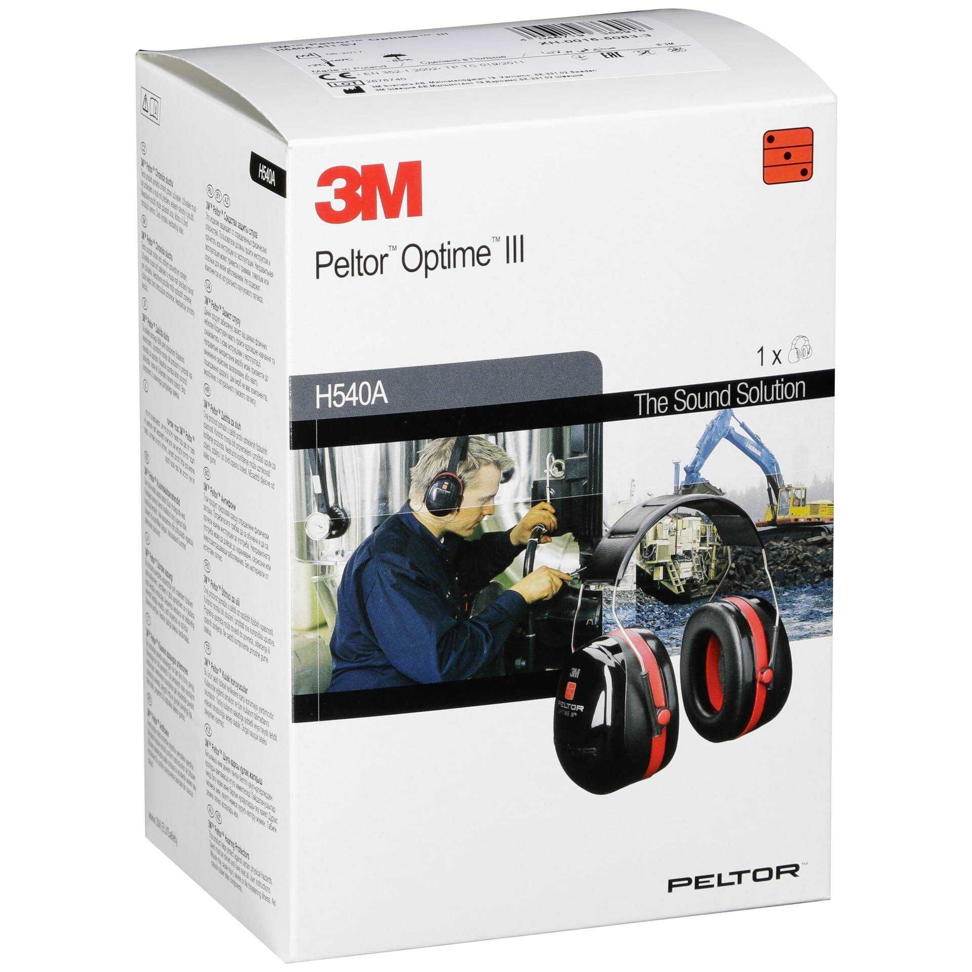 Peltor Optime III H540A Kapselgehörschutz 35 dB schwarz