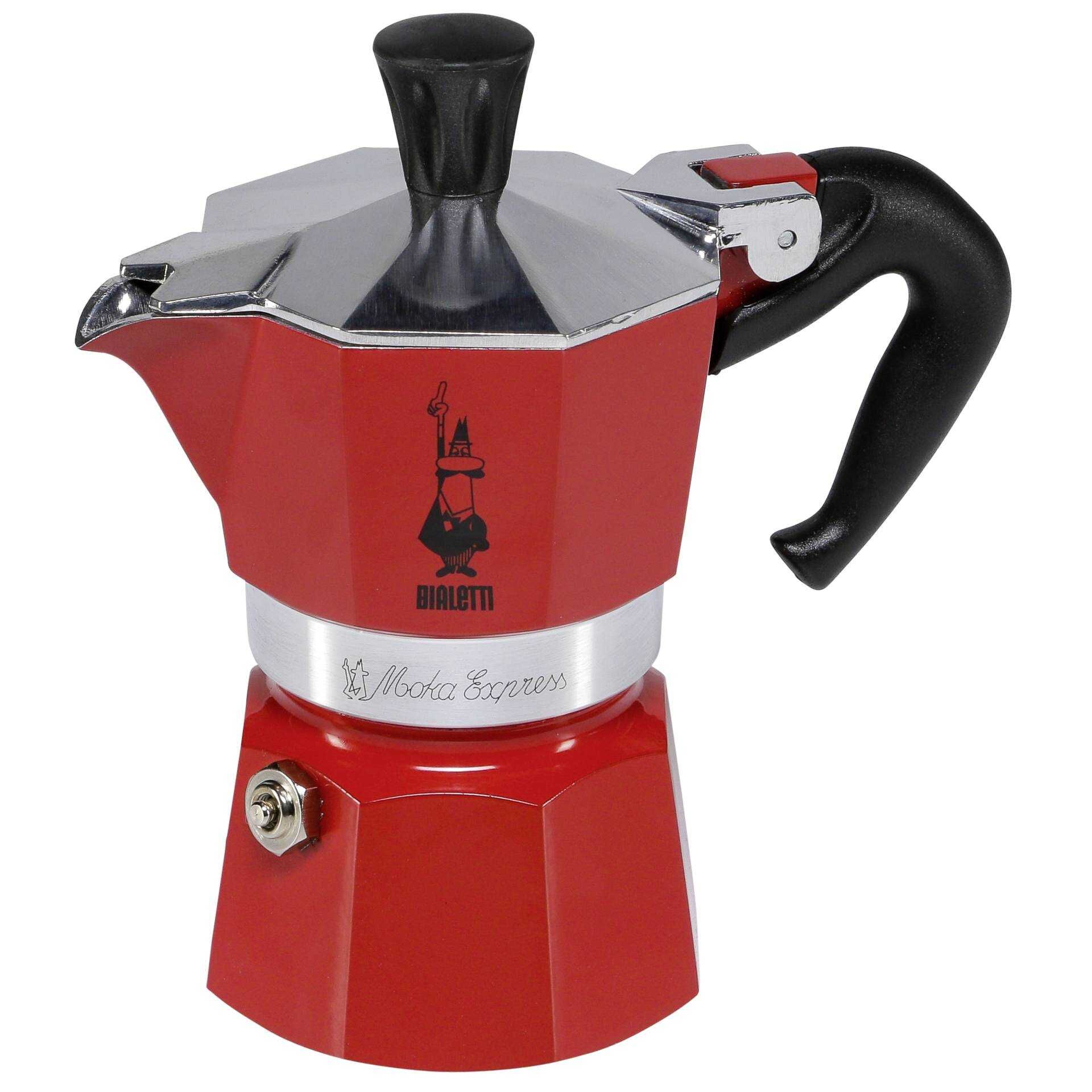 Bialetti Moka Express für 1 Tasse rot