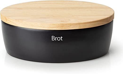 Continenta Brottopf Keramik oval, schwarz 3730