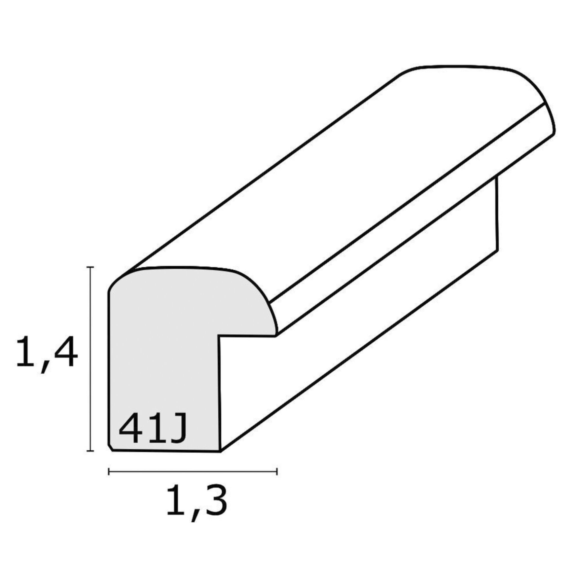 Deknudt S41JL1 DIN A3    29,7x42 Holz weiß, schmale Leiste