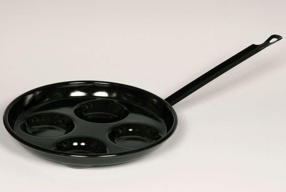 Riess Augen/Spiegelei/Pfanne Ø26cm Mini-Pancakes Classic schwarz Emaille