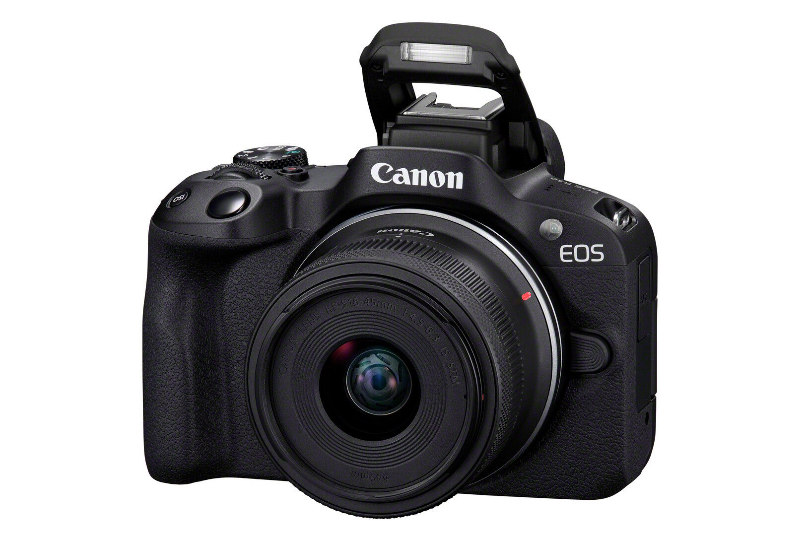 Canon EOS R50, Schwarz + RF-S 18-45mm F4.5-6.3 IS STM Kit, 24,2 MP, 6000 x 4000 Pixel, CMOS, 4K Ultra HD, Touchscreen, Schwarz