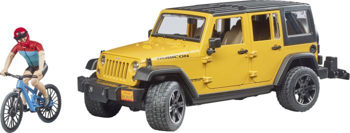 Bruder, Jeep Wrangler Rubicon Unlimited, 1 Mountainbike un, 2543