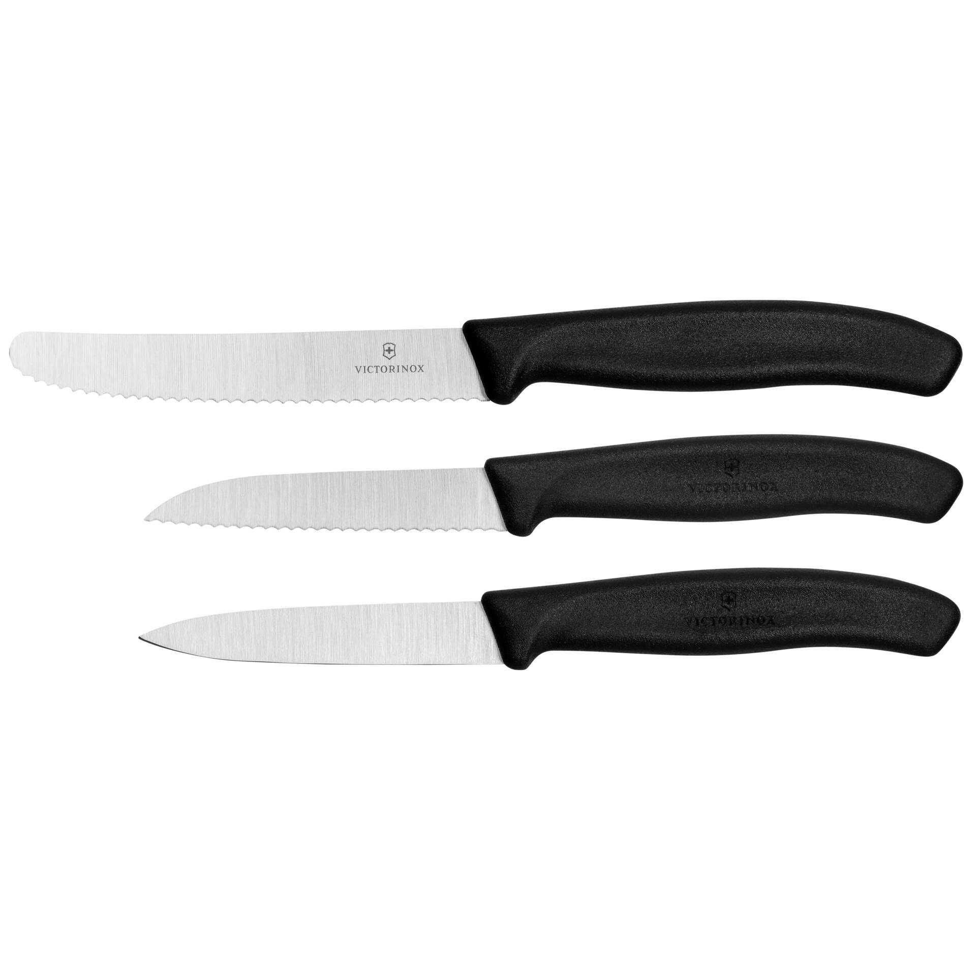 Victorinox Gemüsemesser-Set SwissClassic 3-tlg. schwarz Geschenksch.