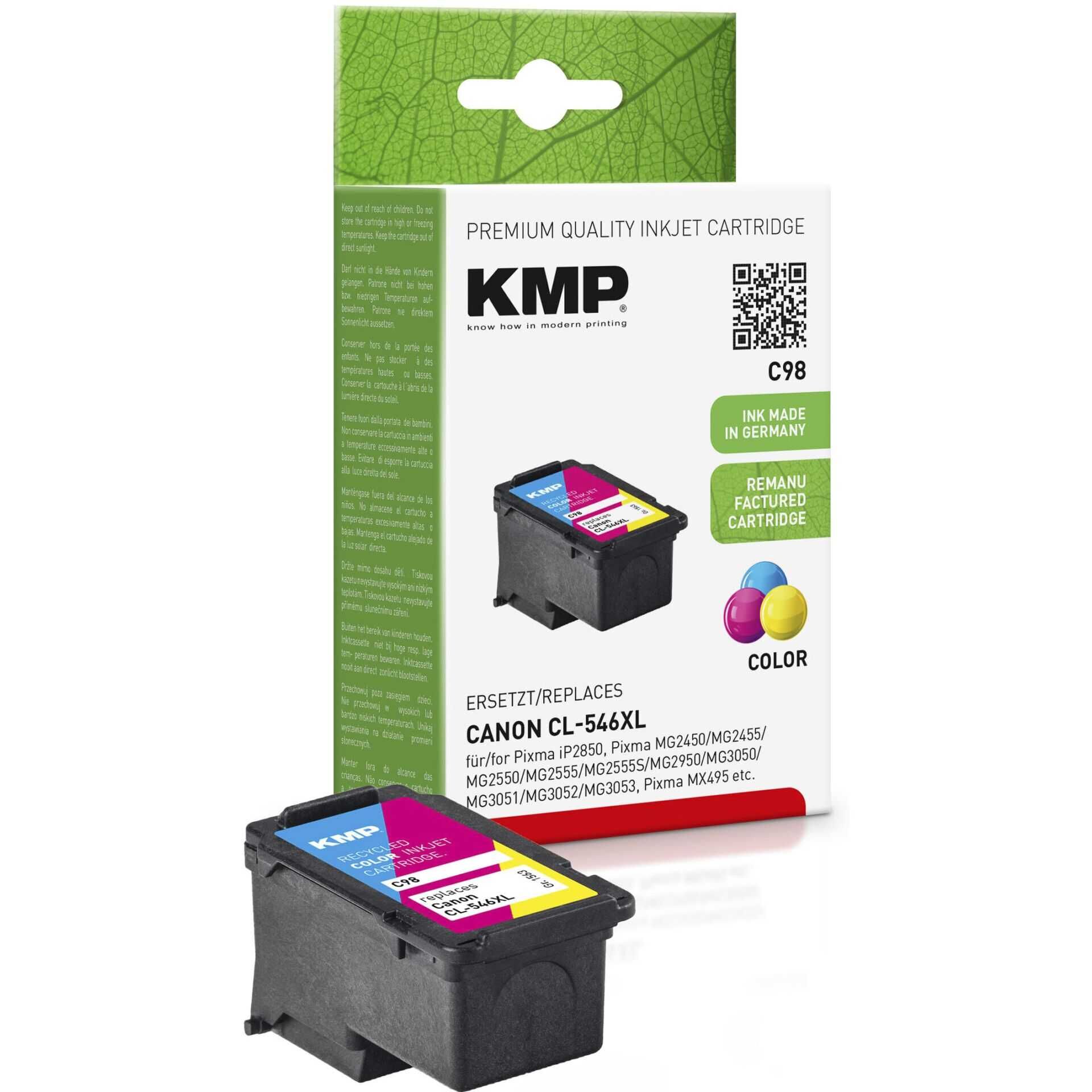 KMP C98 - 13 ml - Hohe Ergiebigkeit - Farbe (Cyan, Magenta, Gelb) - compatible - Tintenpatrone