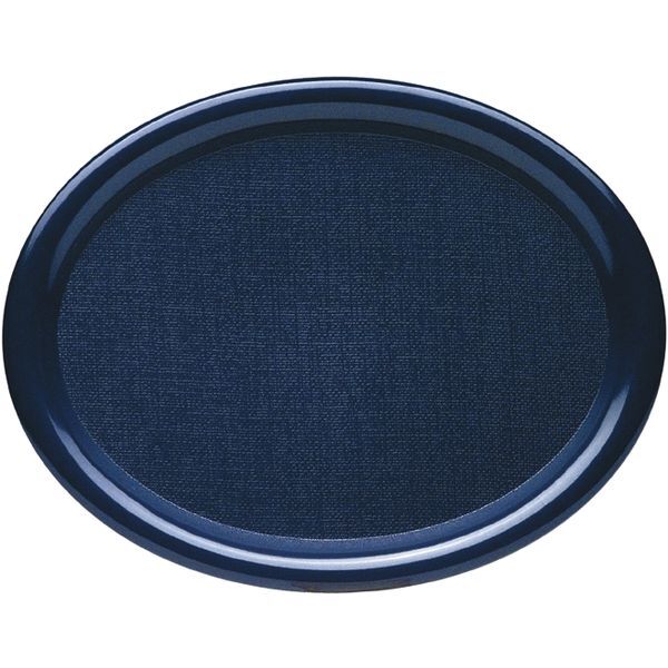 WACA  Tablett glänzend, oval, blau, Länge: 260 mm, Breite: 200 mm