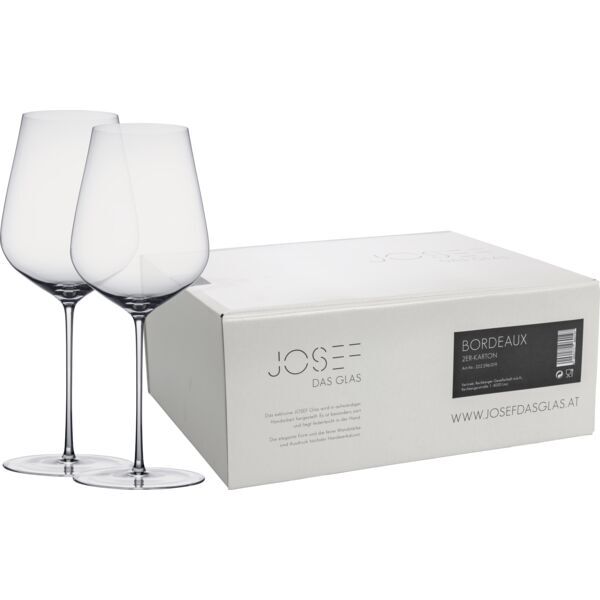 JOSEF Bordeauxglas  im 2-er Geschenkkarton