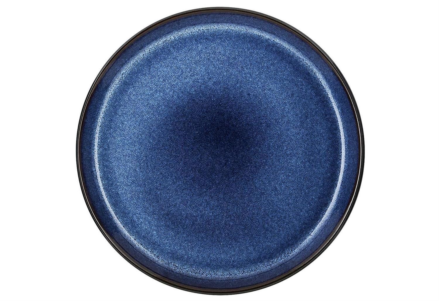 BITZ Frühstücksteller Bitz 21cm schwarz/dunkelblau