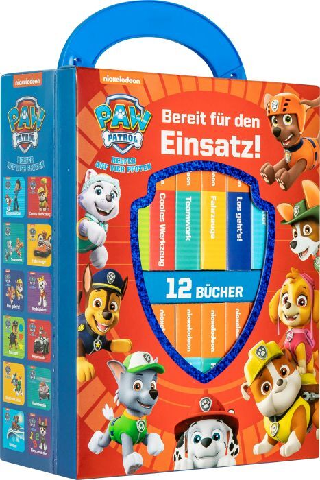 Phoenix PAW Patrol - Bereit für den Einsatz! - Meine erste Bibliothek - Bücherbox mit 12 Pappbilderbüchern 60288