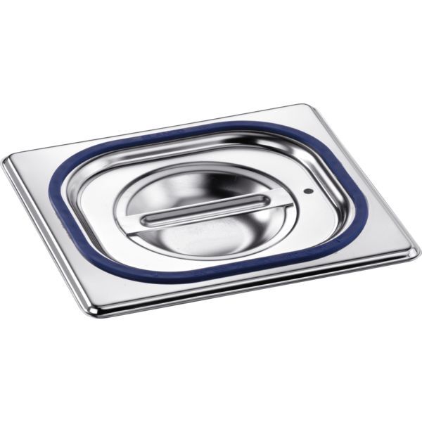 B.PRO GN-Deckel 18/10 Edelstahl, mit Griffmulde, GN: 1/6