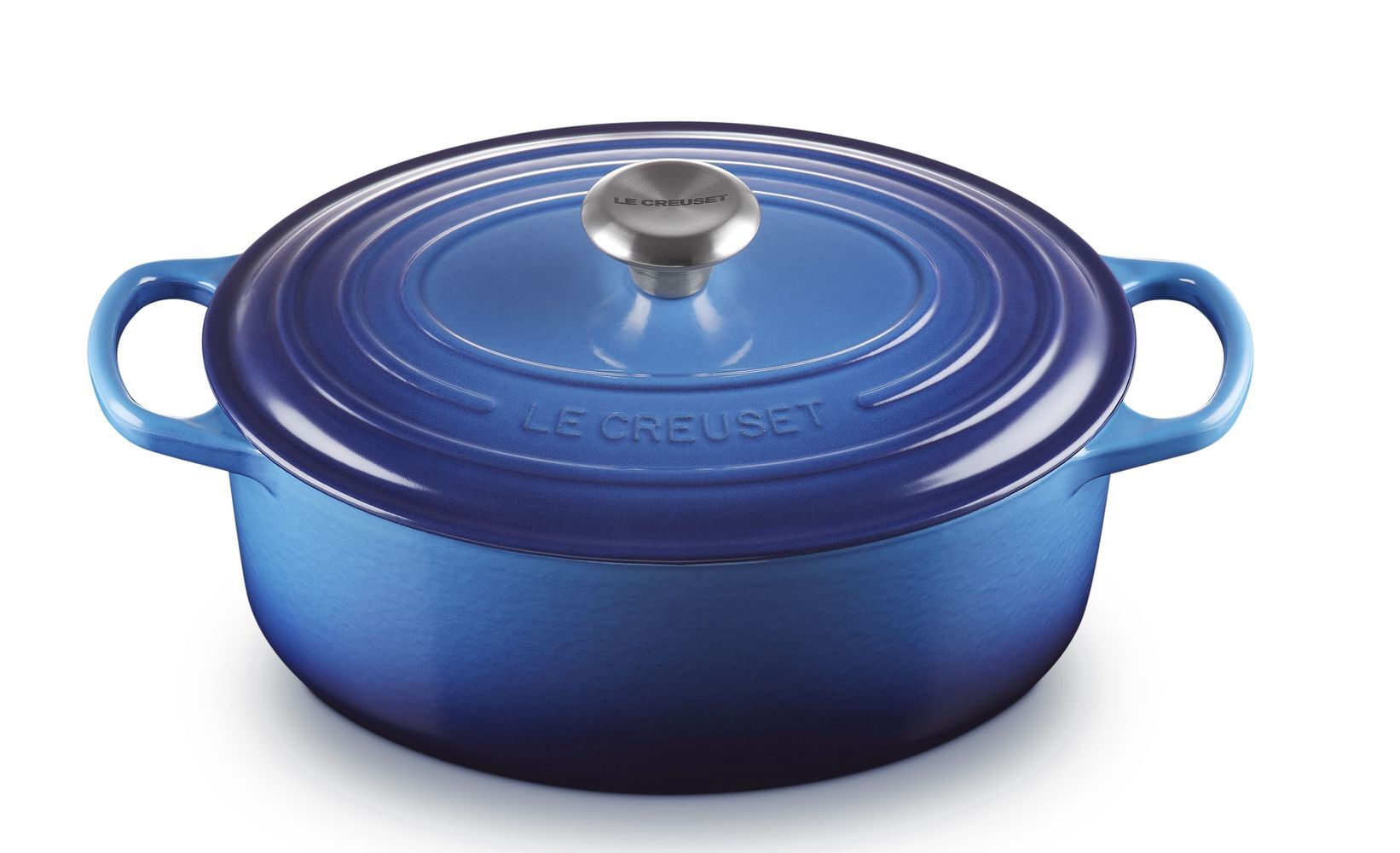 LE CREUSET Bräter Signature 31 cm AZURE, Gusseisen