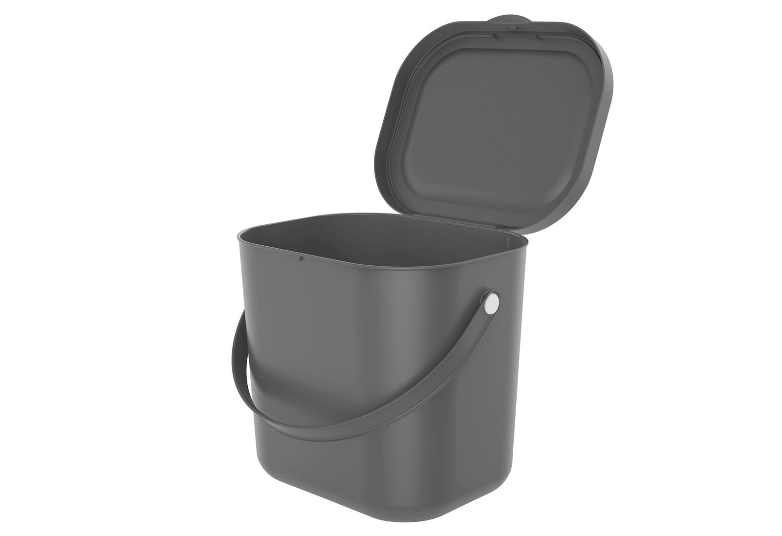 ROTHO Komposteimer Albula 6 Liter 23,5x20x20,8cm anthrazit