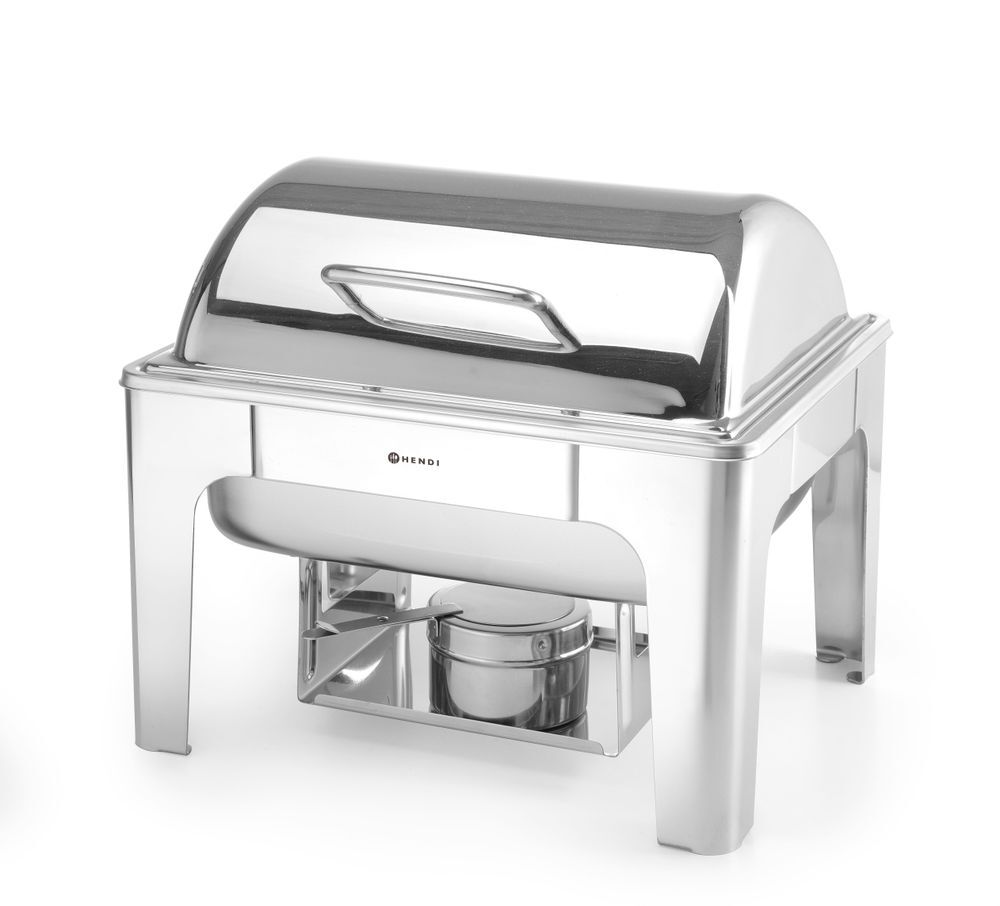 HENDI Chafing Dish GN 1/2, Spiegelglanz, Profi Line, 4L, 365x345x(H)345mm