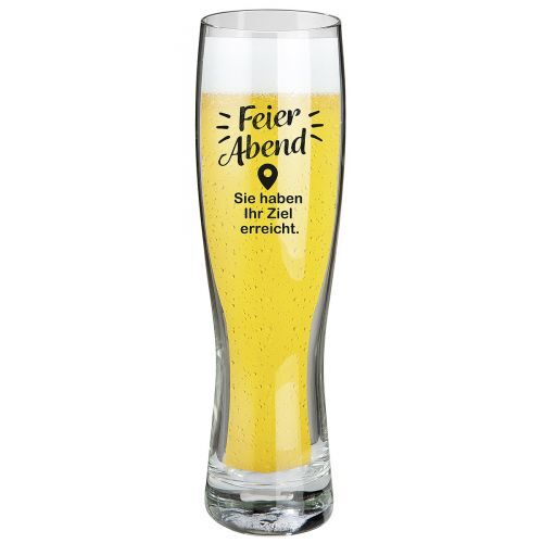Gilde Glas Weizenbierglas Feierabend
