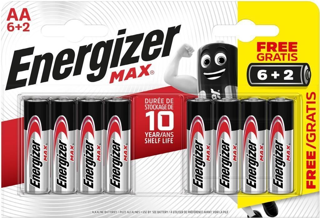 Energizer LR06 Max Power Seal Mignon 6+2-er Blister