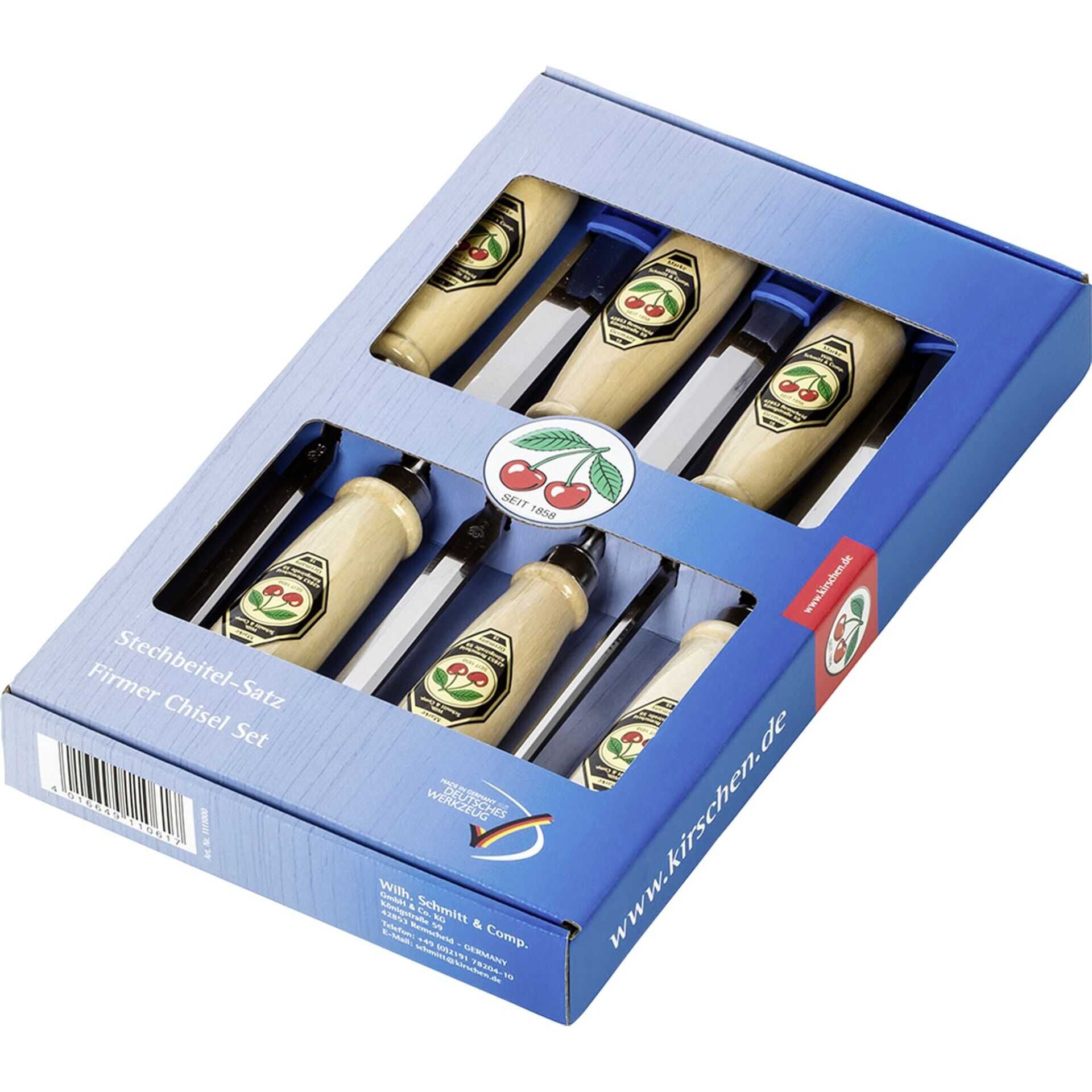 Kirschen - Chisel set - 6 Stücke - in display box