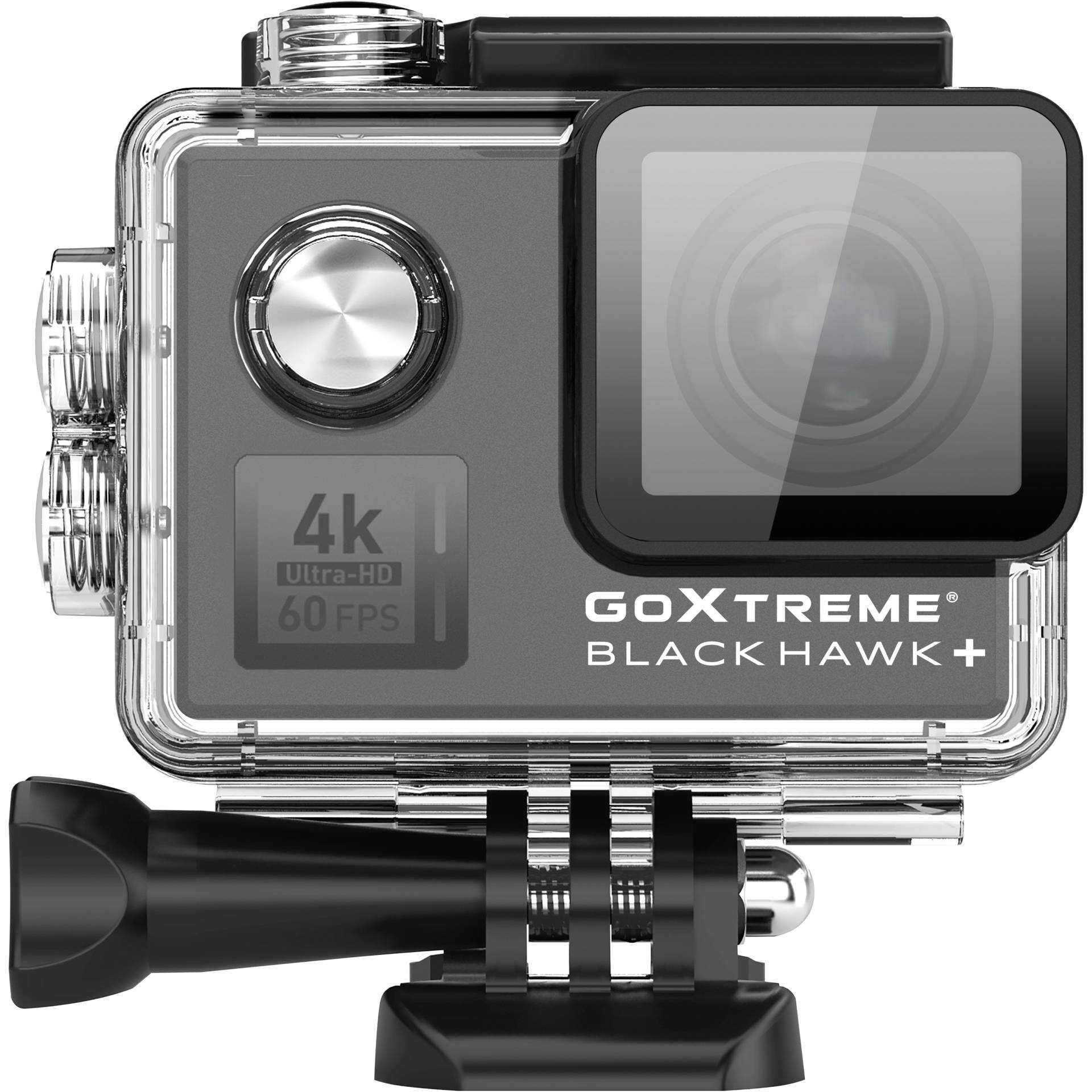 Easypix GoXtreme BlackHawk+ 4K - Action-Kamera - montierbar - 4K / 60 BpS - 12.0 MPix - Wi-Fi