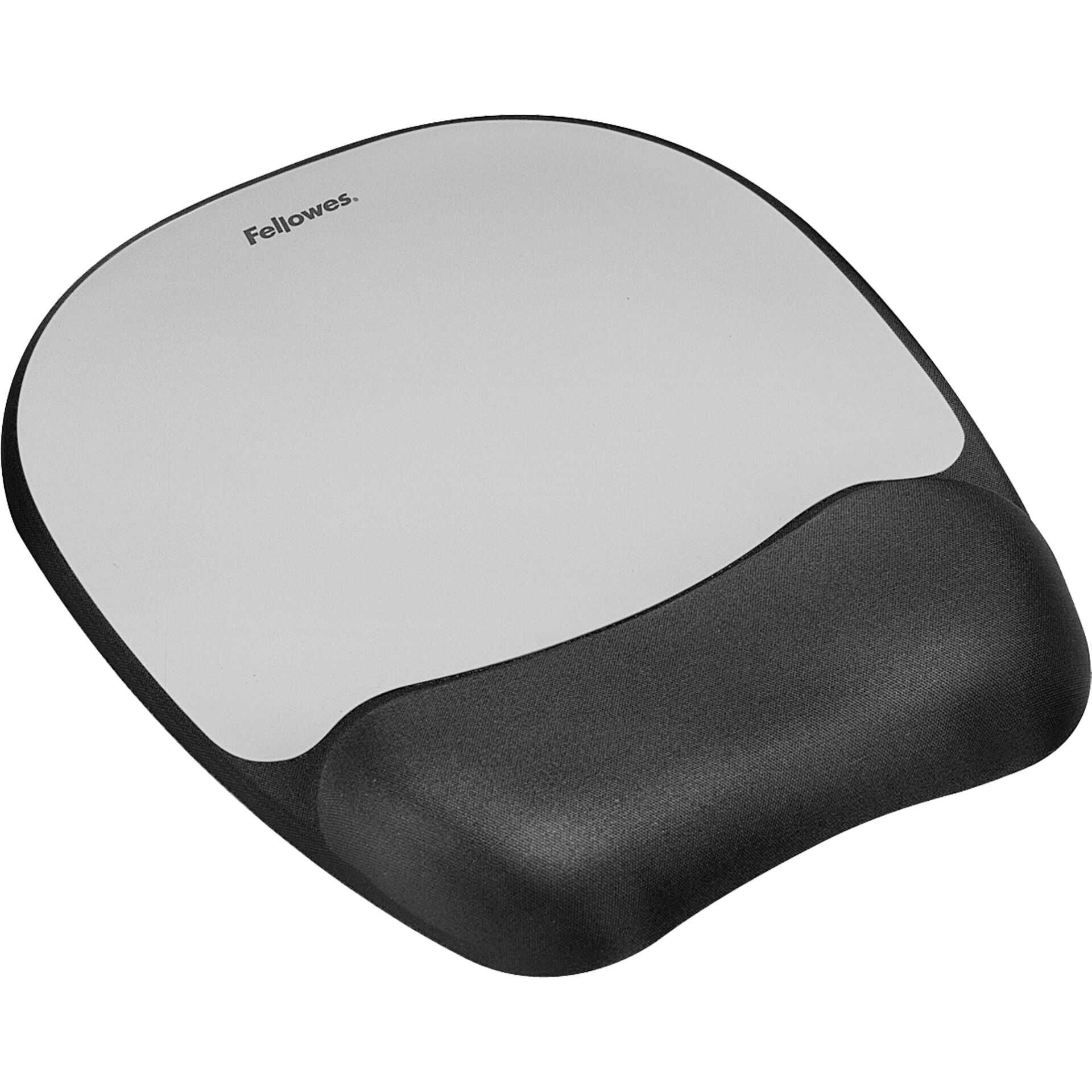 Fellowes Memory Foam - Mauspad mit Handgelenkpolsterkissen - Silber