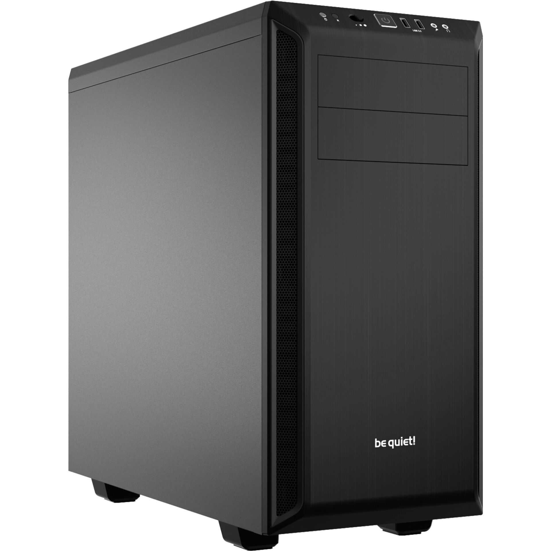 be quiet! PURE BASE 600 - Tower - ATX - ohne Netzteil (ATX / PS/2) - Schwarz - USB/Audio