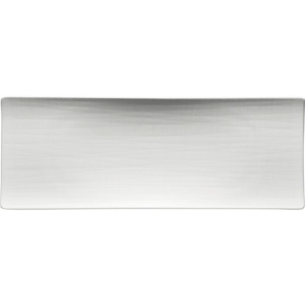 ROSENTHAL Mesh Platte flach, Länge: 340 mm, weiß