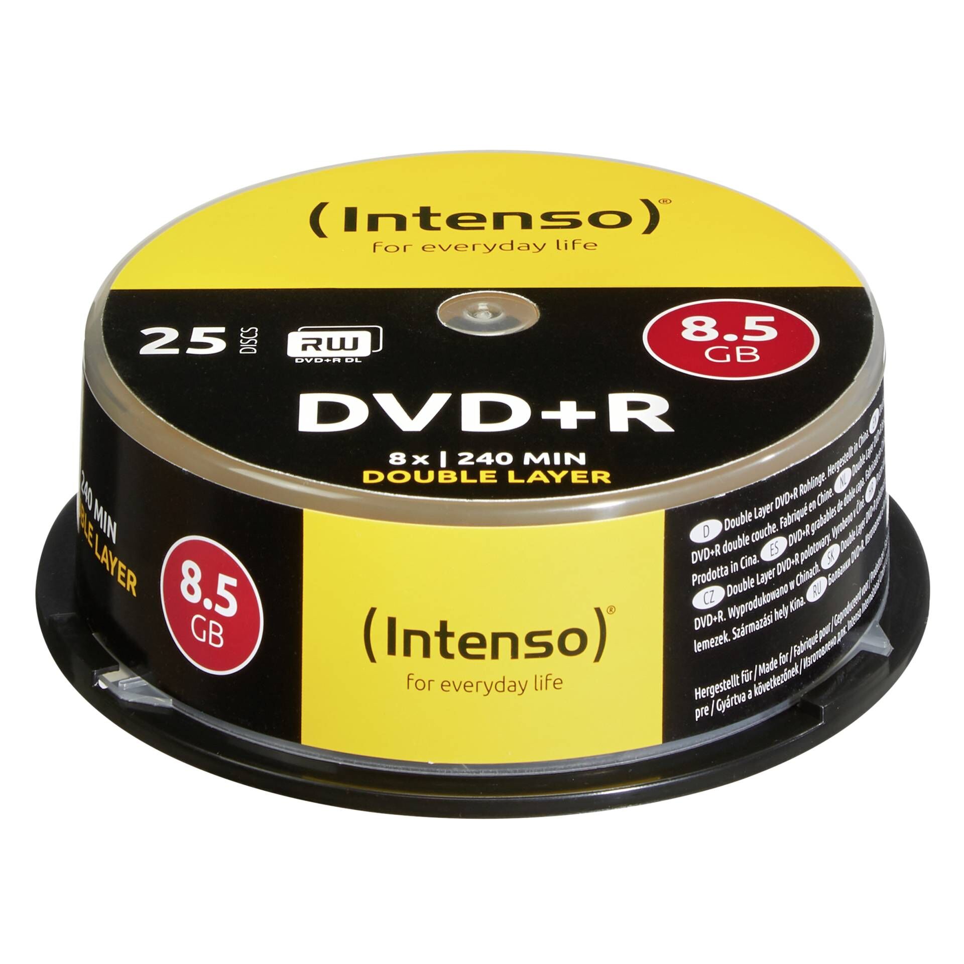 Intenso - 25 x DVD+R DL - 8.5 GB 8x - Spindel
