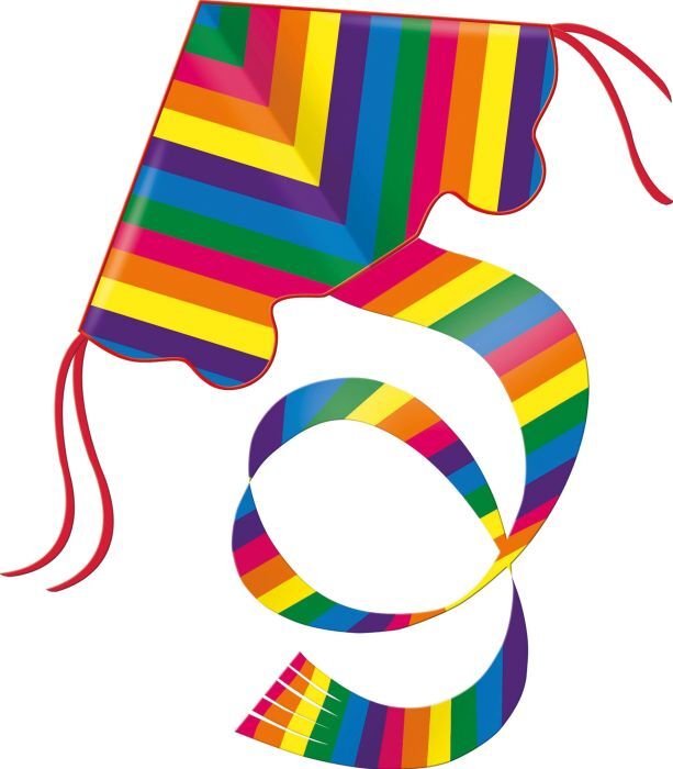 Paul Günther Günther Einleinerdrachen Rainbow, 97x58cm 1159