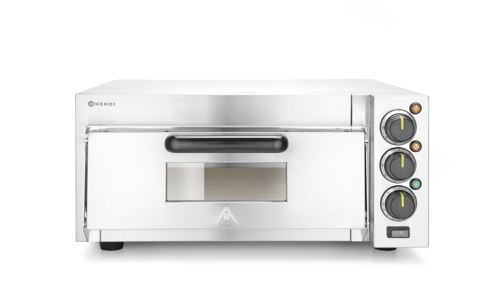 HENDI Pizzaofen kompakt, Silber, 230V/2000W, 580x560x(H)275mm