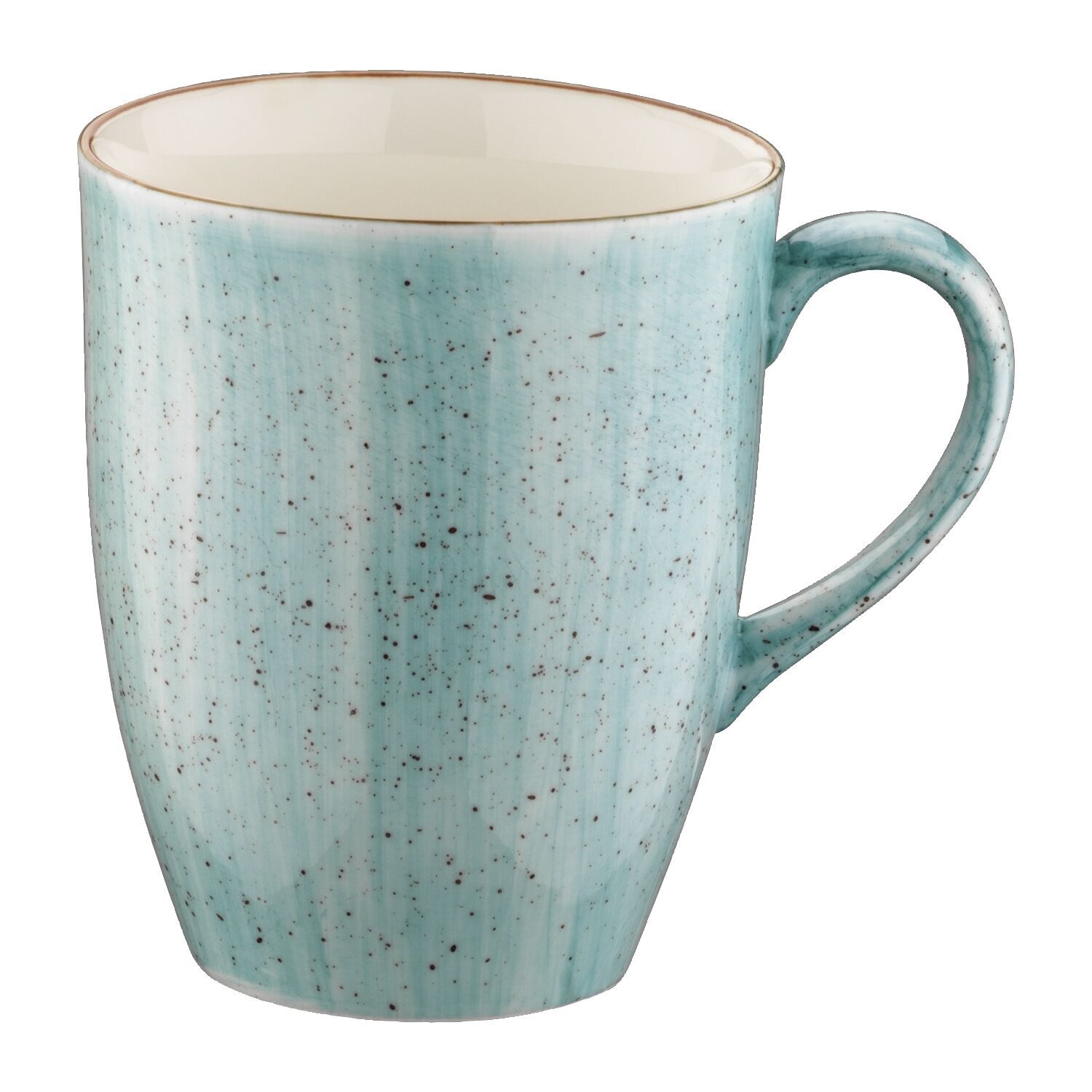 BONNA Aura Becher mit Henkel aqua, Inhalt: 0,33 Liter