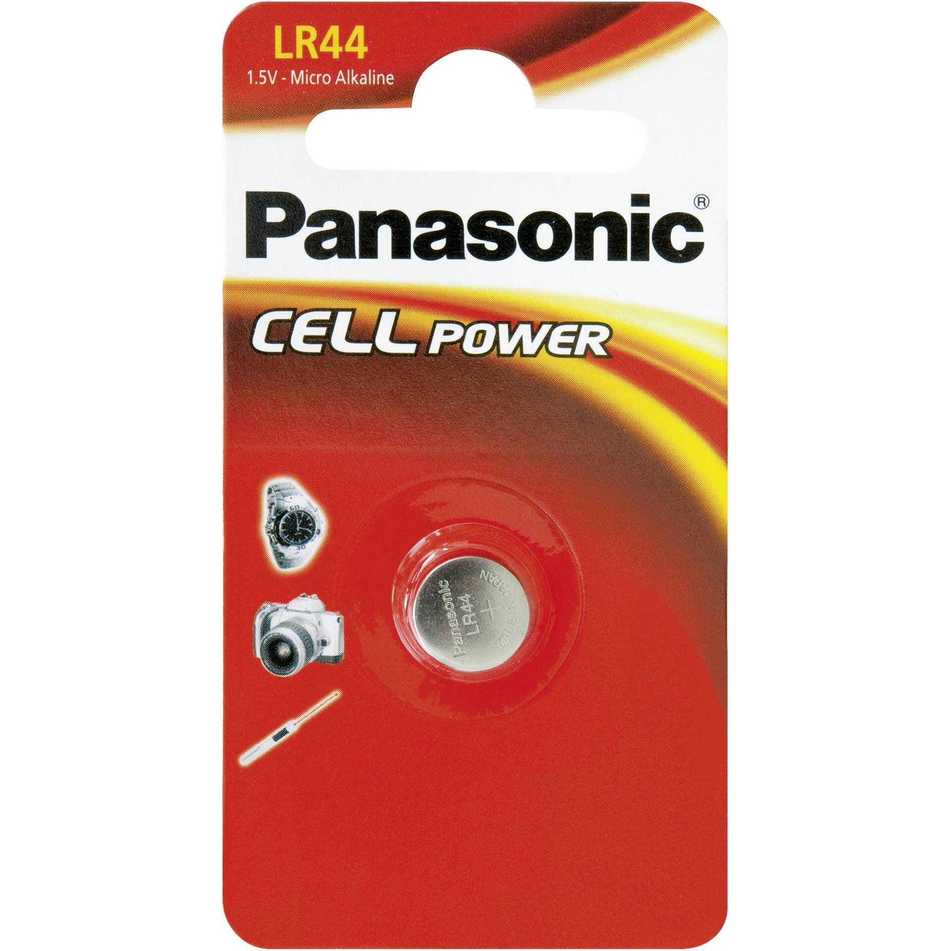 PANASONIC Knopfzelle Alkali V13 LR44 1,5Volt Blister