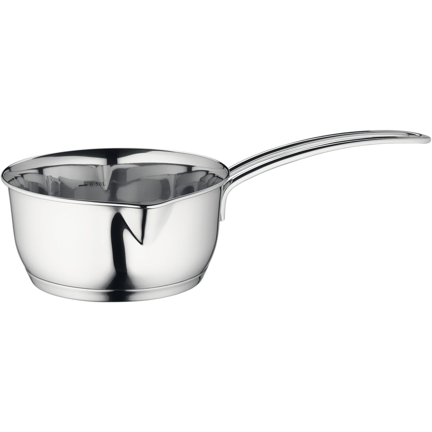 KÜCHENPROFI Stielkasserolle mit Ausguss, 18/10 NC, induktionsgeeignet, ø: 140 mm
