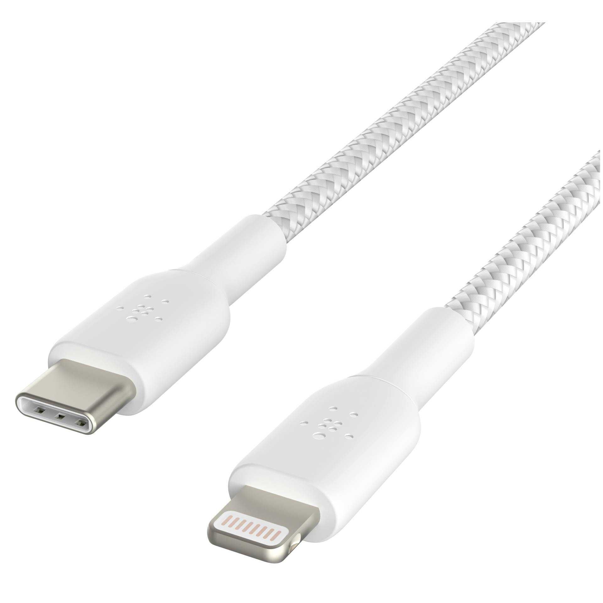 Belkin BOOST CHARGE - Lightning-Kabel - USB-C (M) bis Lightning (M) - 1 m - weiß - USB-Stromversorgung (18 W)