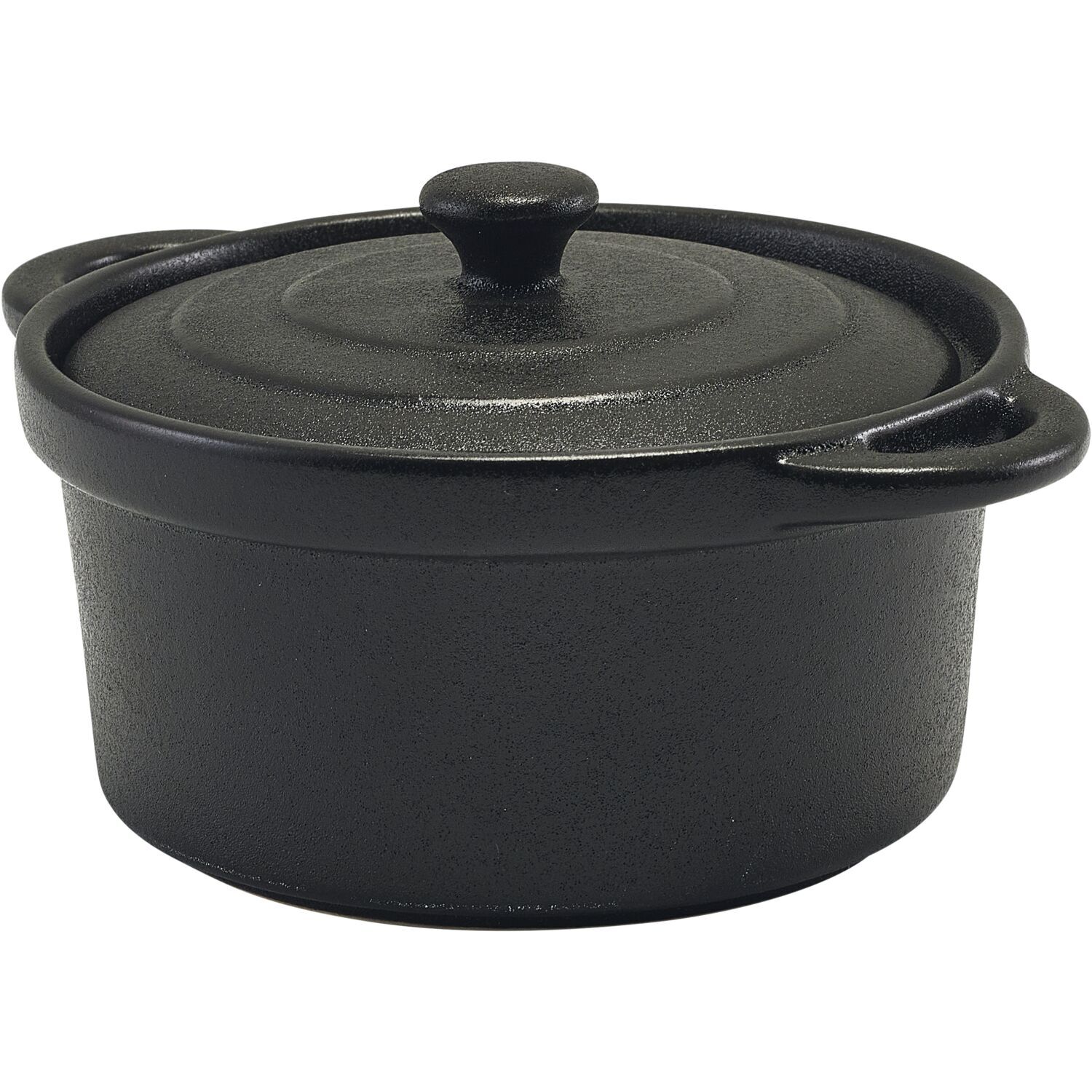 GENWARE Auflaufform mit Deckel, Steinzeug, Inhalt: 0,22 Liter, Höhe: 60 mm