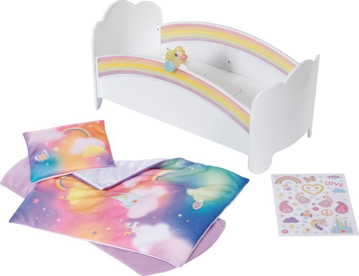 Zapf BABY born Regenbogen Bett 835999
