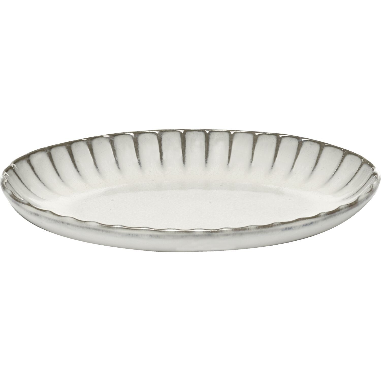 SERAX Inku Schüssel oval Inku White, Länge: 220 mm, Breite: 154 mm
