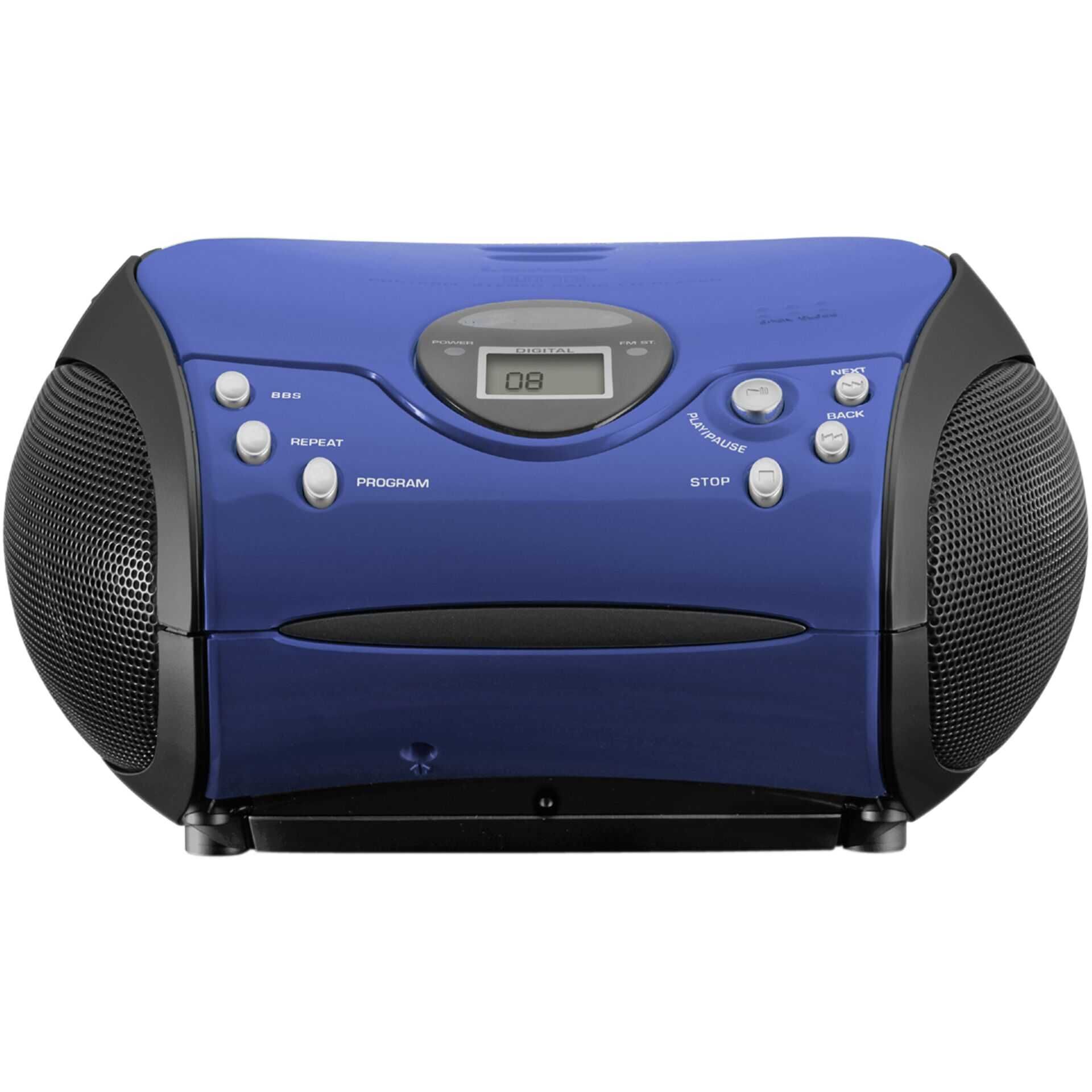 Lenco SCD-24 - Ghettoblaster - Schwarz, Blau