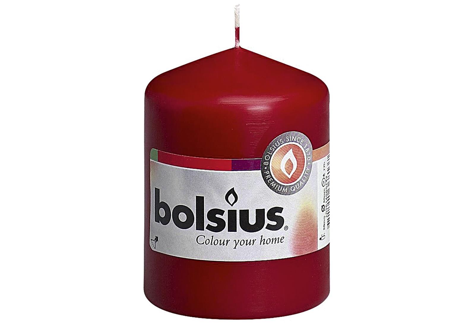 BOLSIUS Stumpenkerze 8x5,8cm altrot