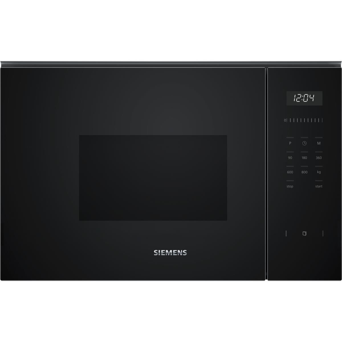 Siemens iQ500, Einbau-Mikrowelle, Schwarz, Edelstahl, BF525LMB1