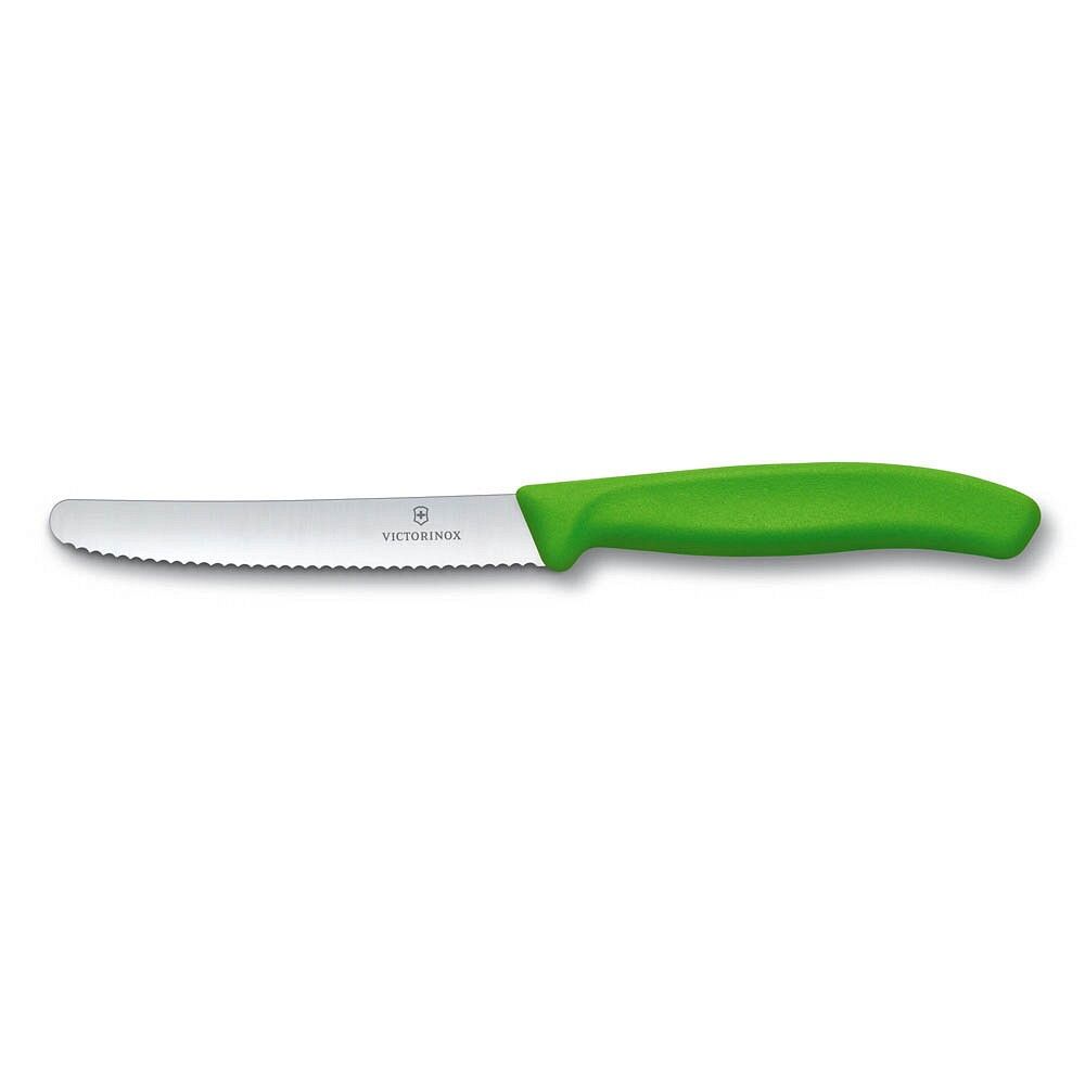 Victorinox Tomatenmesser Swiss Classic Wellenschliff grün 11 cm
