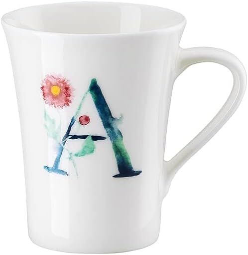 Hutschenreuther Becher mit Henkel Flower Alphabet A-Aster