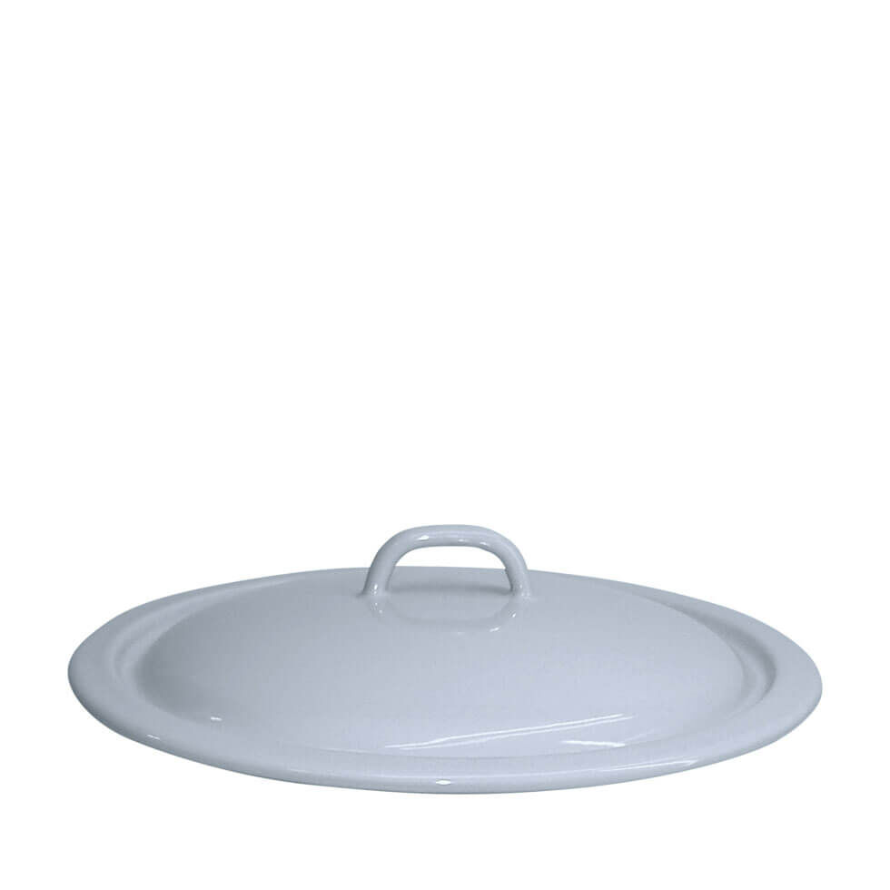 Riess Deckel aus Emaille 28 cm