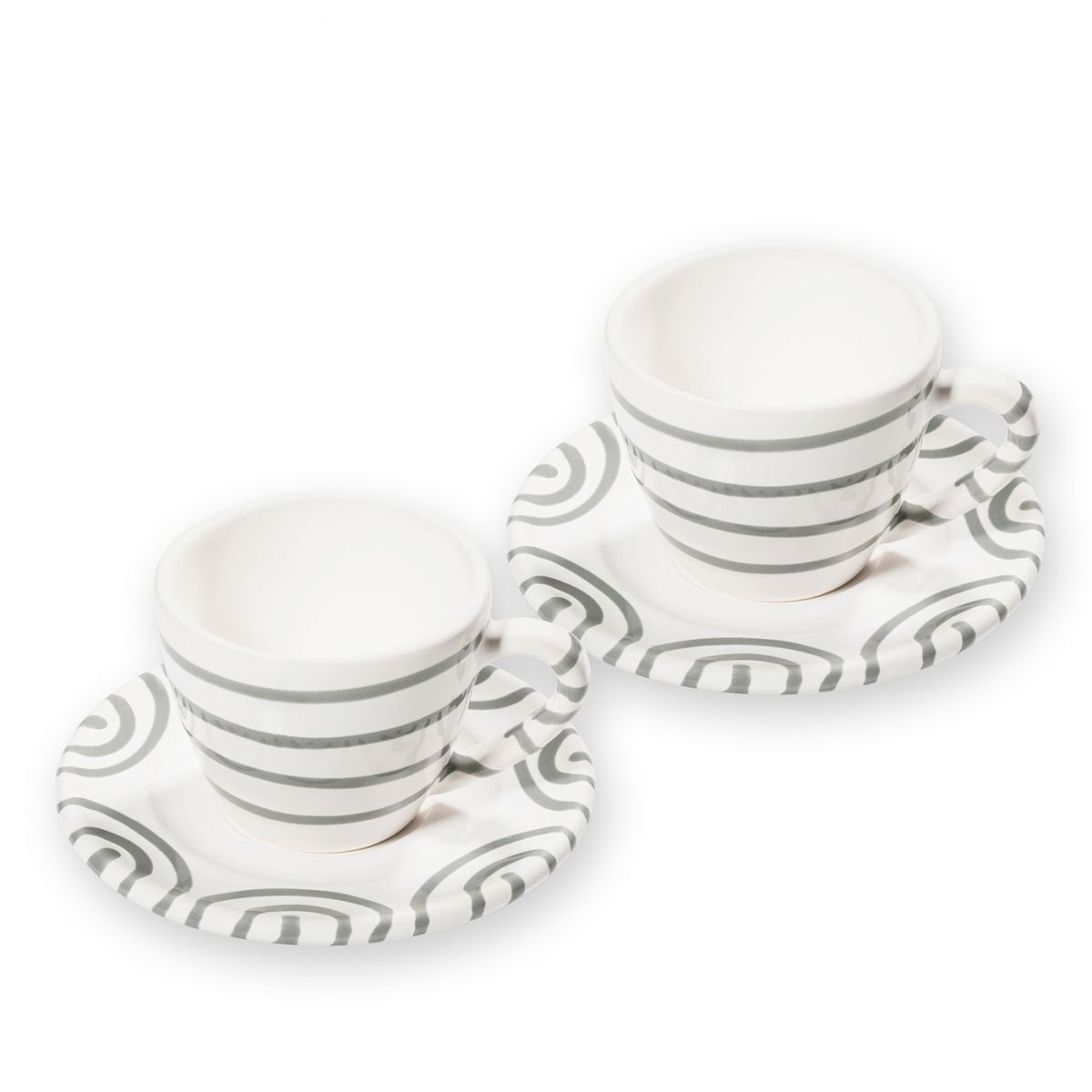 Gmundner Keramik Graugeflammt  Espresso für 2