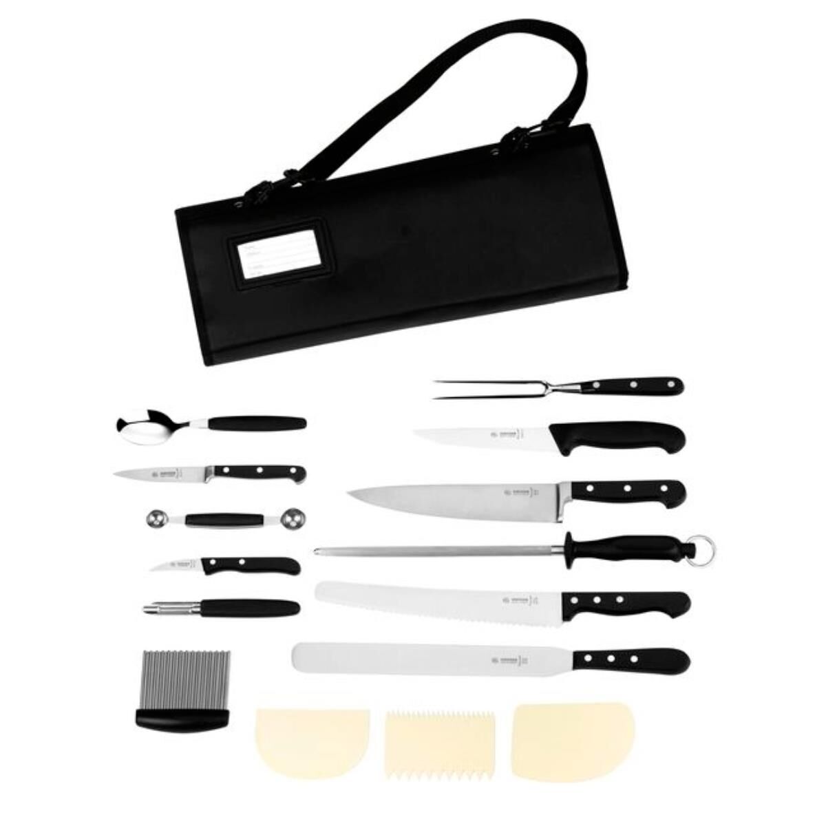 GIESSER Messertasche 15-tlg., mit Namensschild, Höhe: 50 mm