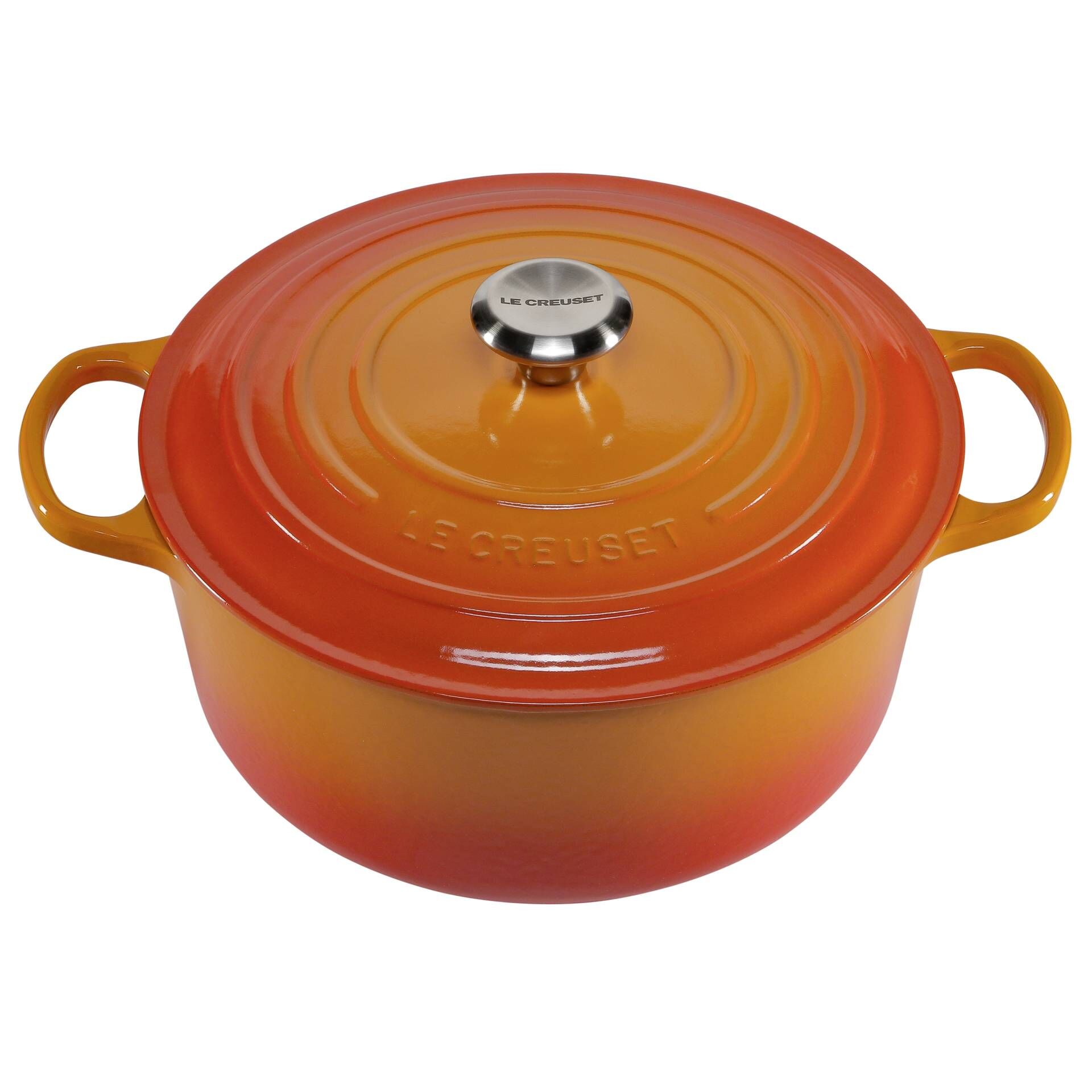 Le Creuset Signature Bräter rund 28 cm ofenrot