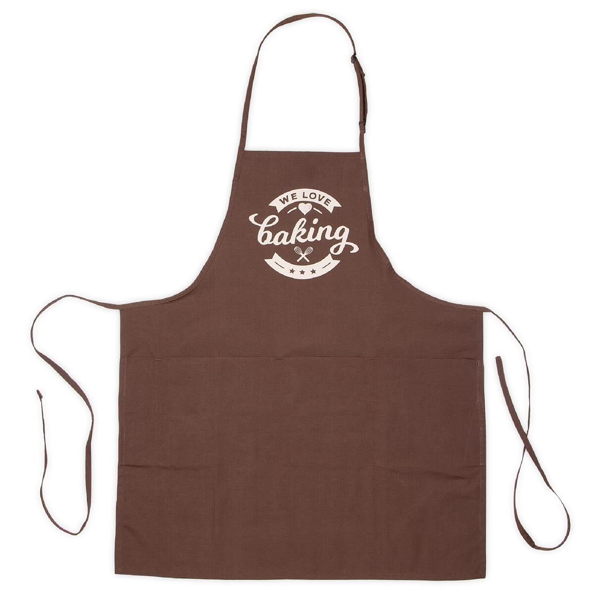 Städter Backschürze 68x80cm braun