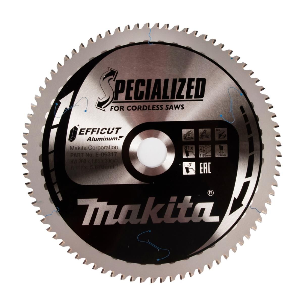 Makita EFFICUT Sägeblätter für Metall 260 x 30 mm • 81 Zähne