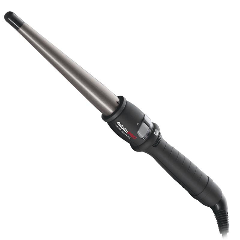BaByliss BAB2280TTE, Lockenstab, Warm, Tasten, Scrollleiste, Kegelförmig, Alle Haare, trockenes Haar