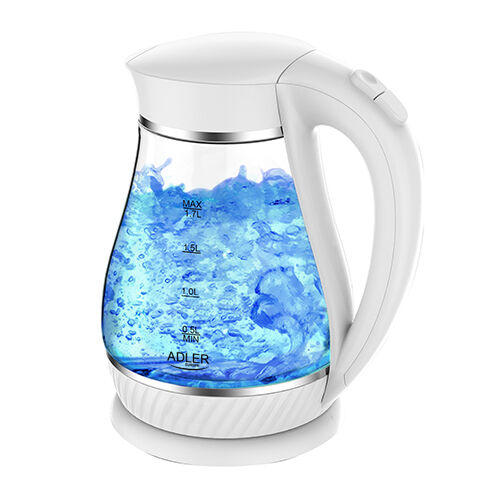 Adler AD 1274 B Wasserkocher 1,7 l Weiß, Transparent 2200 W