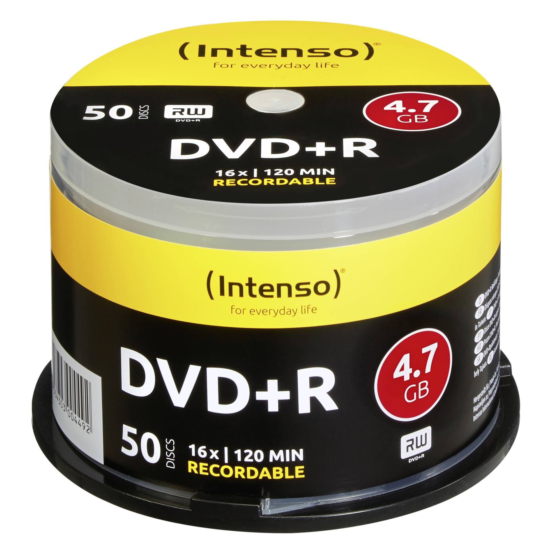 Intenso - 50 x DVD+R - 4.7 GB 16x - Spindel