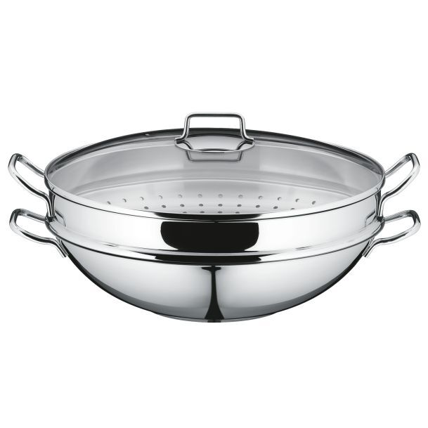 WMF Wok Macao Party 4-teilig mit Dämpfereinsatz 36 cm