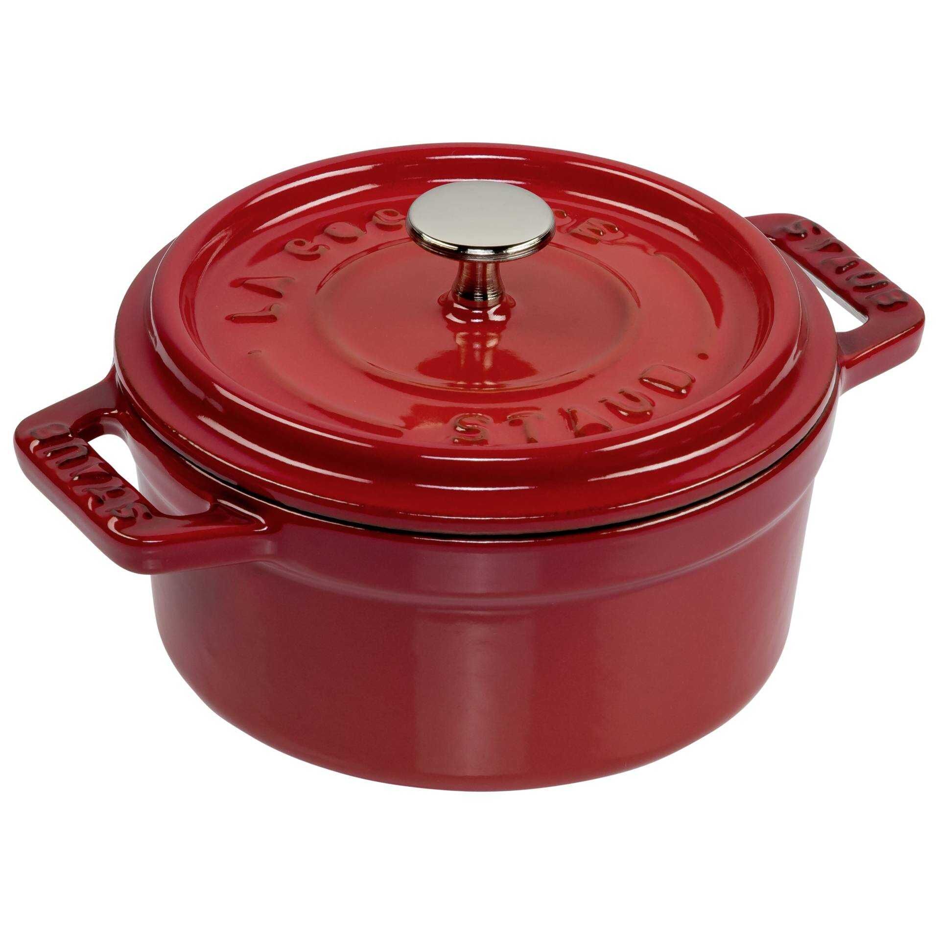 STAUB - Cocotte mit Deckel - 10 cm - 250 ml - rund - Cherry Red